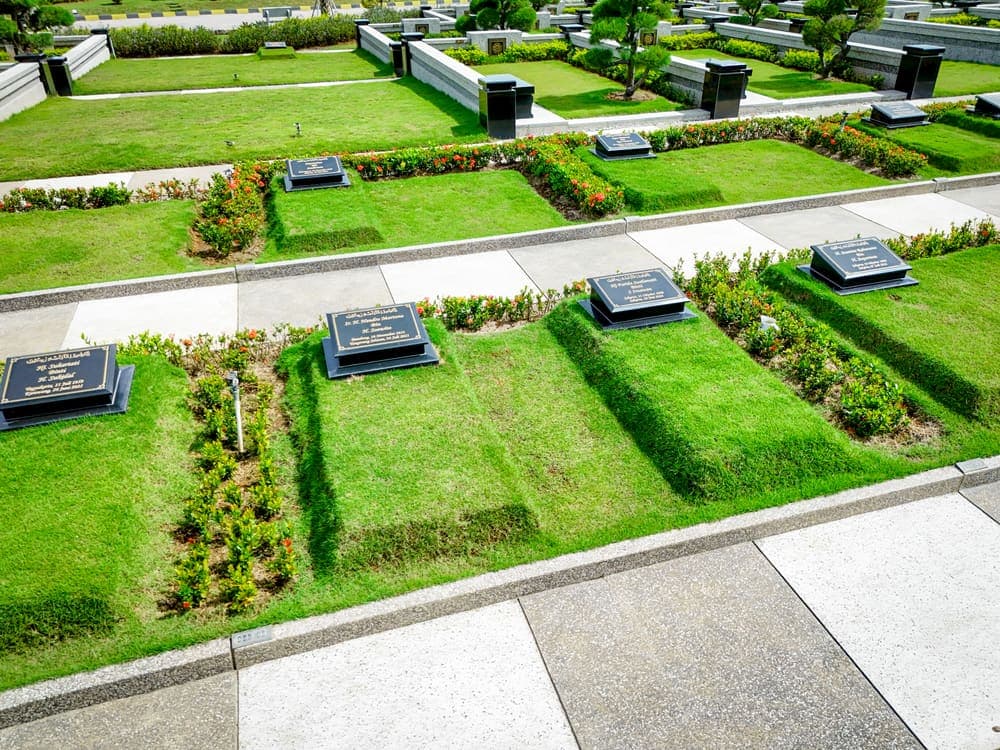 Foto udara kavling tipe Double di Makam Al Azhar Memorial Garden