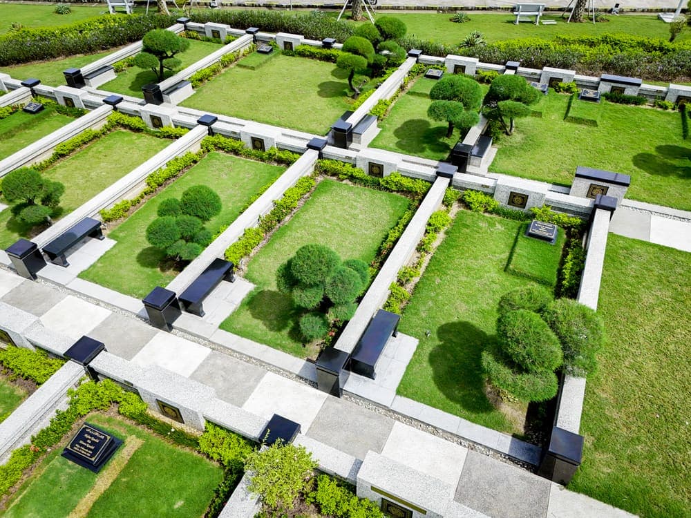 Foto udara kavling tipe Super Double di Makam Al Azhar Memorial Garden