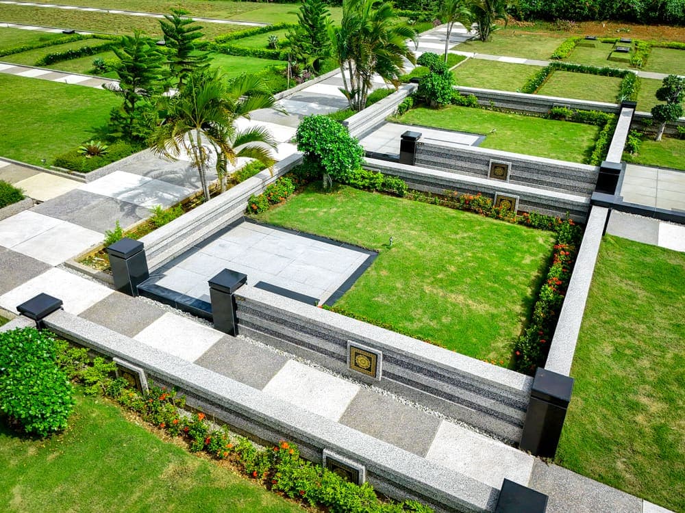 Foto udara kavling tipe Super Family A di Makam Al Azhar Memorial Garden