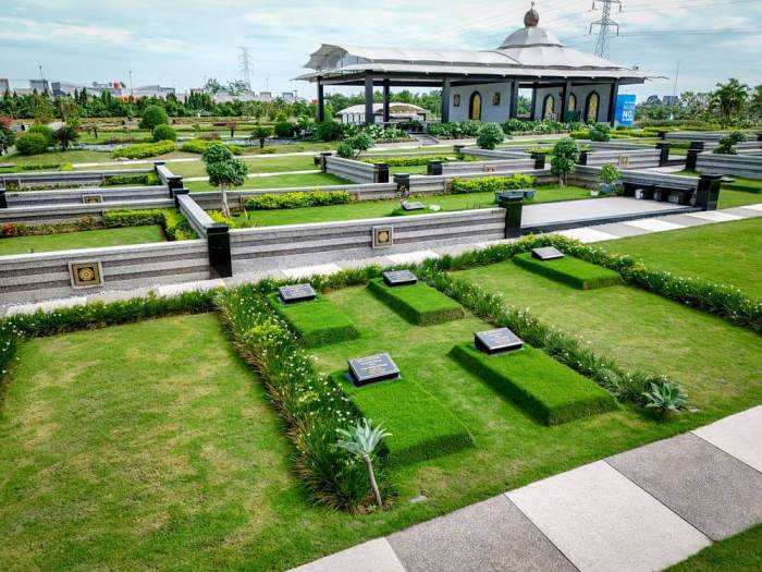 Foto udara kavling tipe Family di Makam Al Azhar Memorial Garden