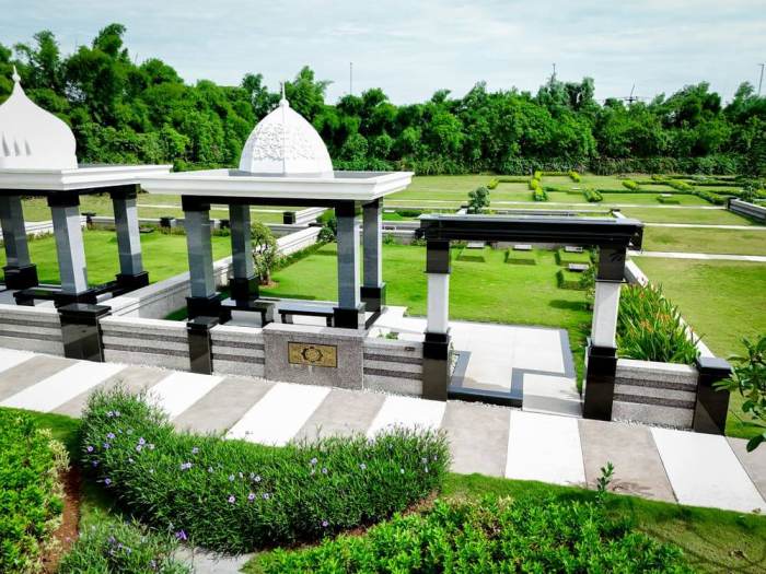 Foto udara kavling tipe Royal Family C di Makam Al Azhar Memorial Garden