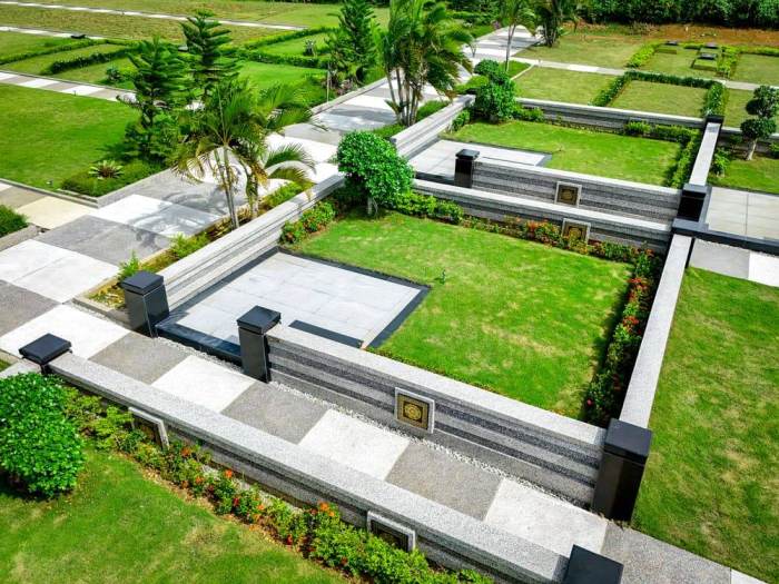 Foto udara kavling tipe Super Family A di Makam Al Azhar Memorial Garden